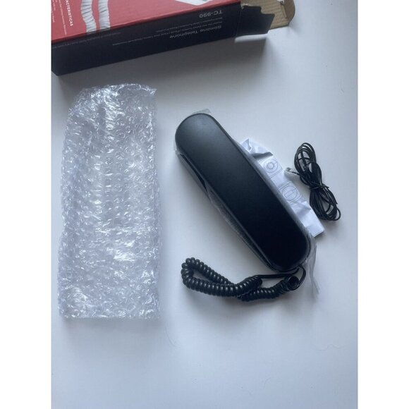 TC-990 Black Desk Phone – Corded Office Telephone with Caller ID & Speaker - Picture 4 of 5